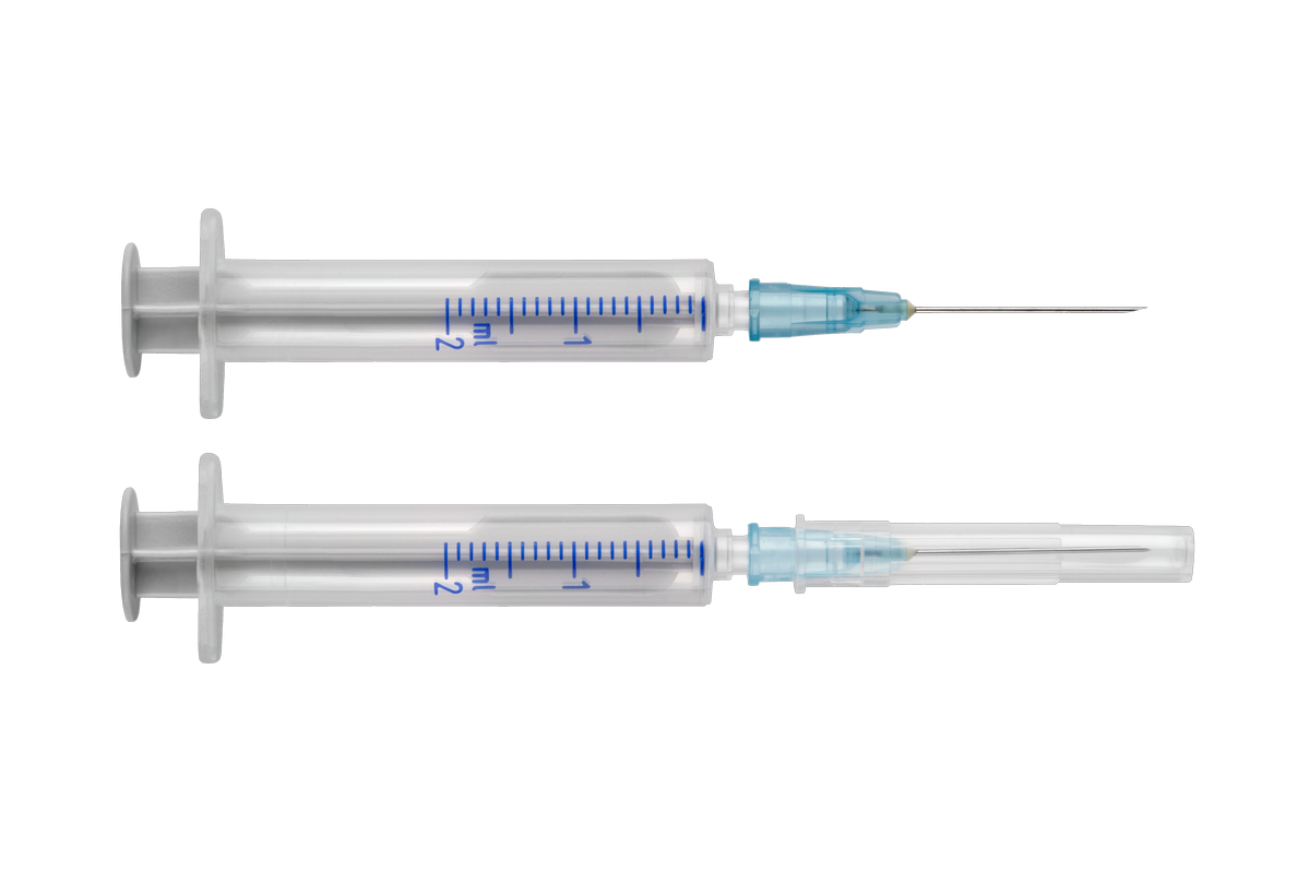 Шприц ін’єкційний, 2 мл, з 1 голкою 